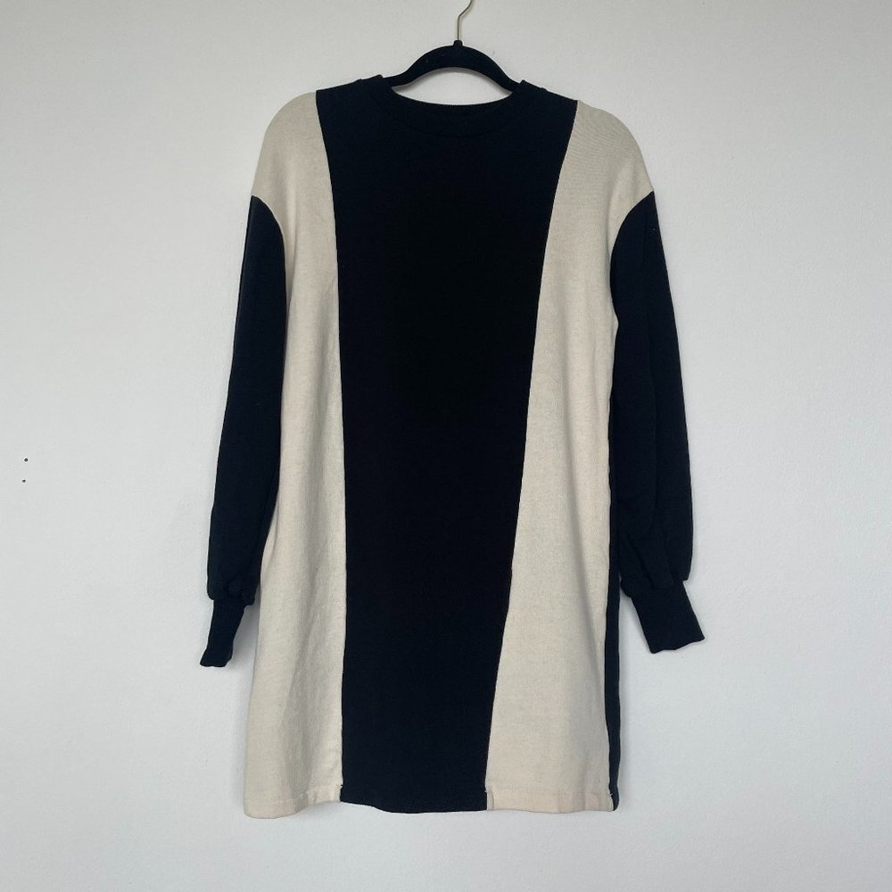 ZARA Color block Sweater Long Sleeve Mini Dress [Small]